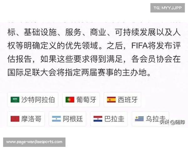 国际足联宣布2030年世界杯六国联办 2034年沙特承办新篇章 国际足联宣布2030年世界杯六国联办 2034年沙特承办新篇章